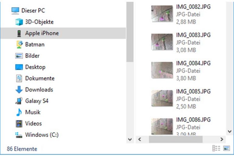 Fotos von Handy und Kamera auf den PC übertragen 111tipps.de
