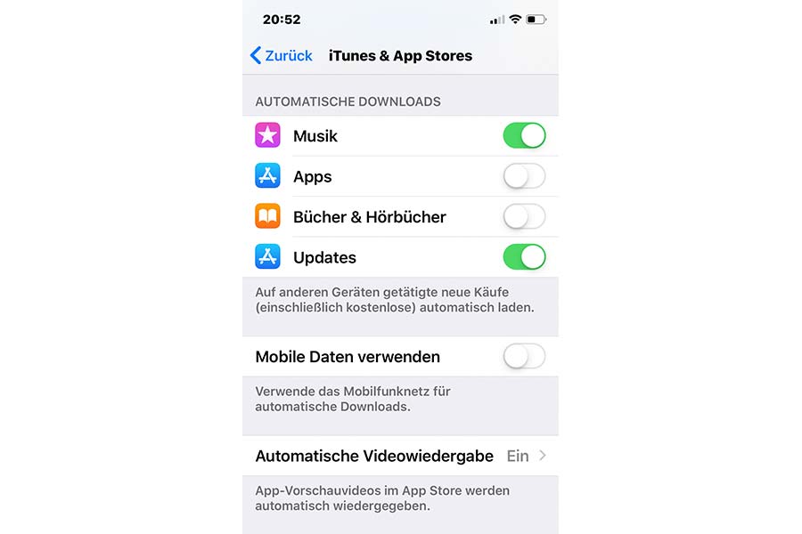 Cumulatief Graveren Vruchtbaar Automatische App-Downloads unter iOS verhindern | 111tipps.de