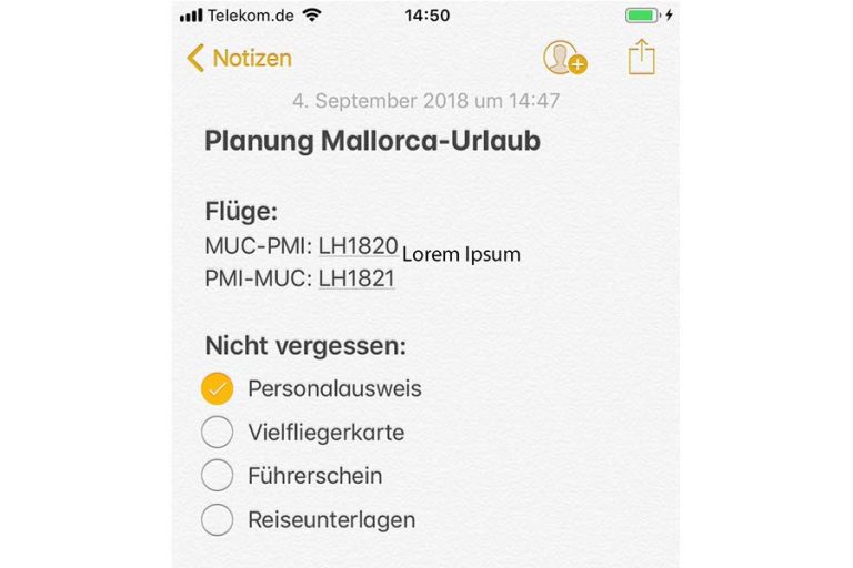 Notizen Iphone Teilen Und Gemeinsam Bearbeiten