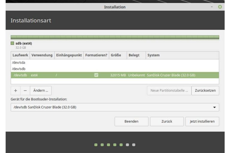 Linux Mint auf USBStick installieren 111tipps.de